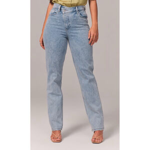 Abercrombie & Fitch 90s Straight Ultra High Rise Curve Love Jeans Size 12/31